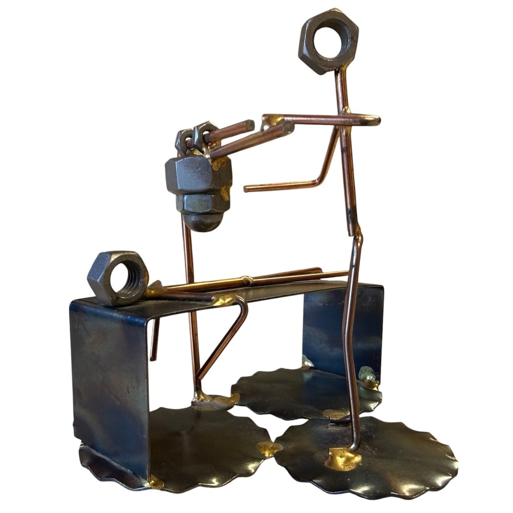 Rock Creek Metal Craft X-Ray Radiologist Sculpture‎ Handcrafted Metal Art Idaho